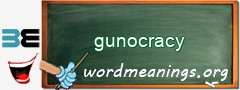 WordMeaning blackboard for gunocracy